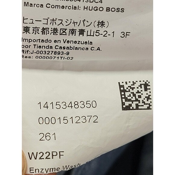 Hugo Boss BOSS Pants Mens 34R Navy Stretch Cotton Chino Flat Front Dress Casual - Picture 13 of 16